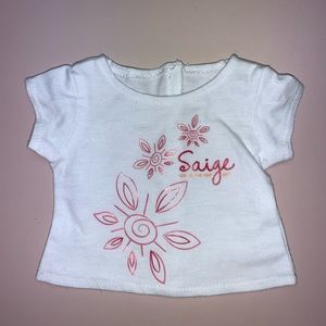 american girl doll saige t shirt